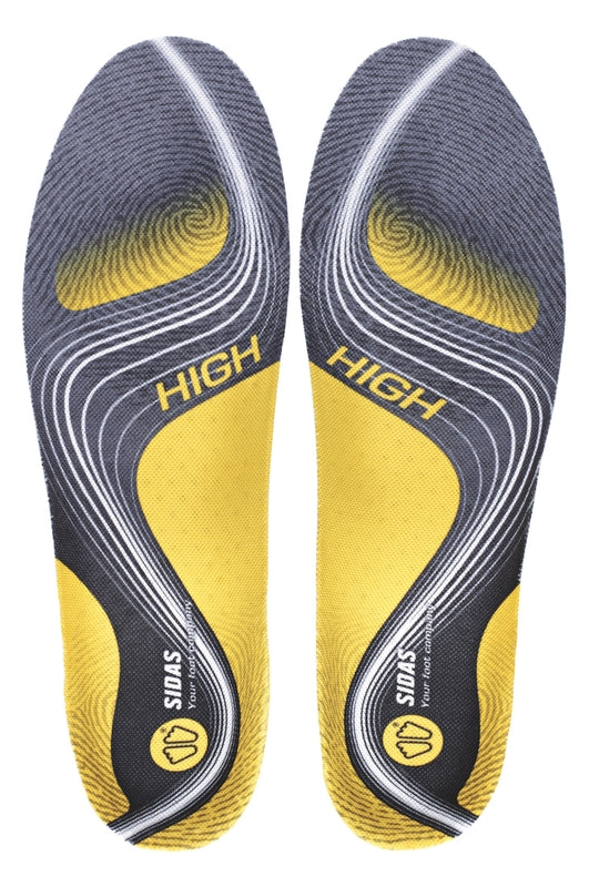 Sidas 3Feet Activ Sports Insoles - Arch Support Orthotic, Mid/High Arch, UK 2-13