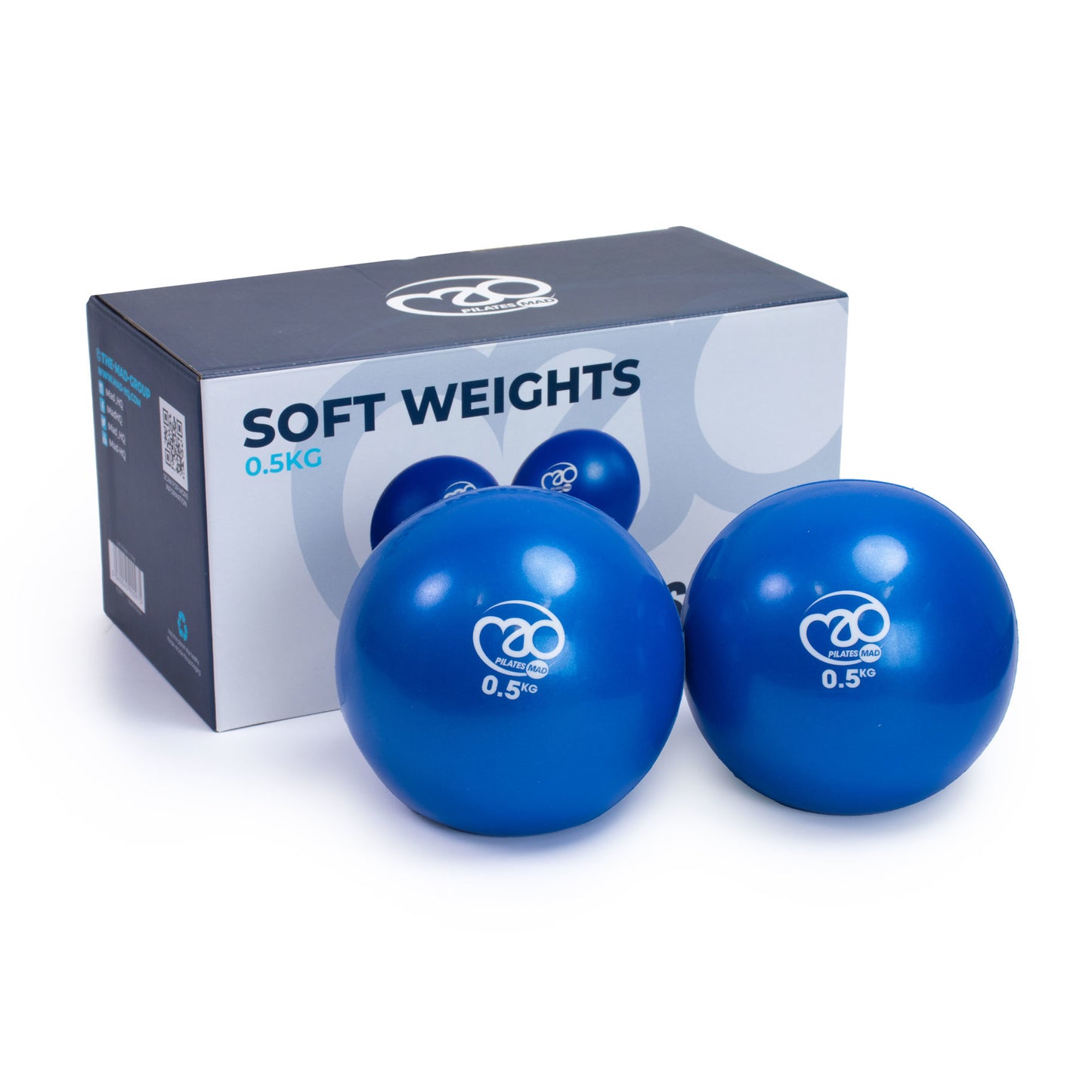 Fitness Mad Soft Pilates Weights - 1kg Pair